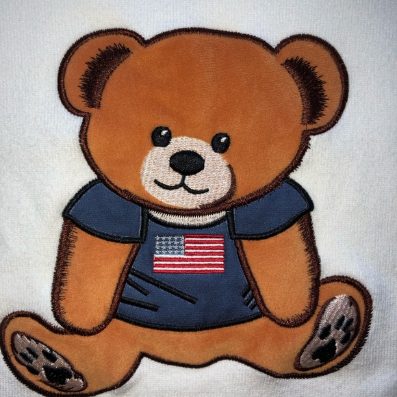 Orange Kiss Essentials Bear Patch Sweater - Picture 3 of 11